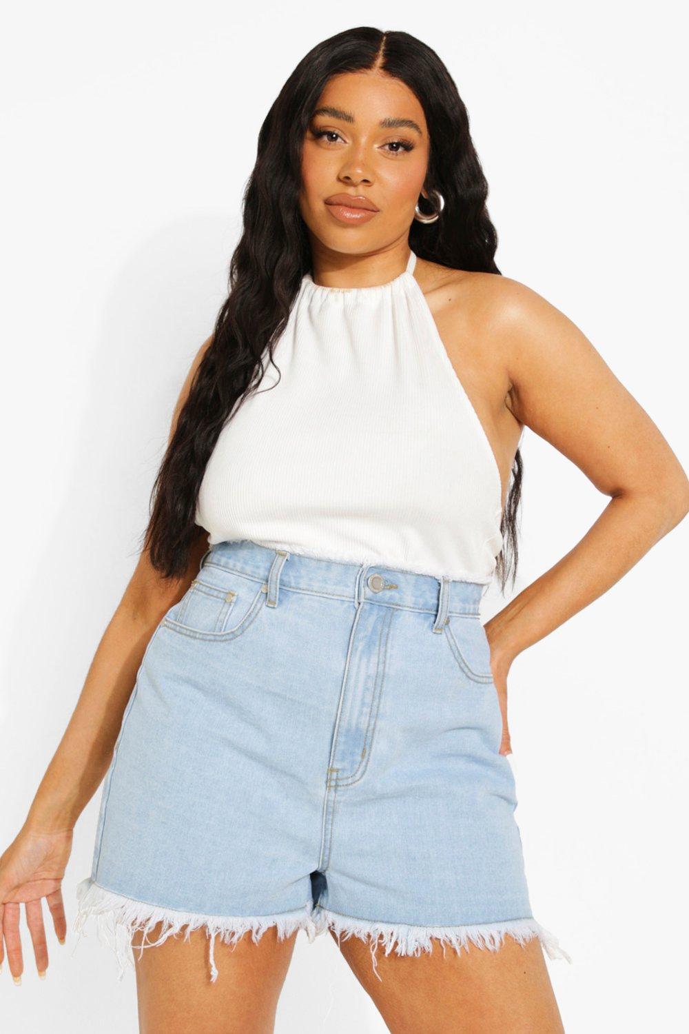 Boohoo cheap mom shorts